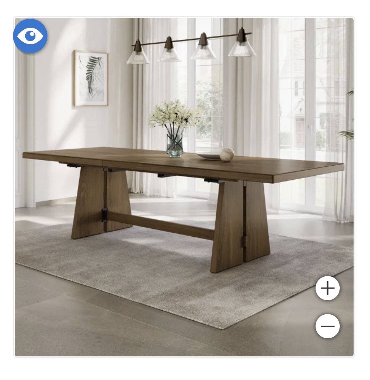 Thomasville Kayde 92-110" Wood Dining Table