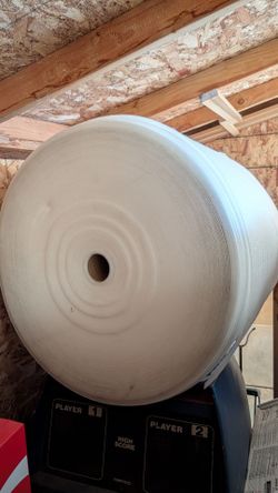 Uline 1/8 " X 24" X 2000 ' perforated foam packing wrap. New!