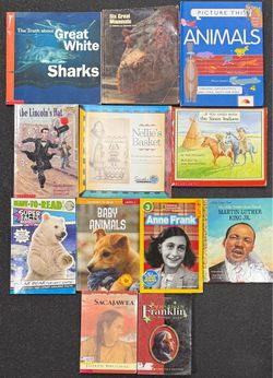 Children’s Educational Book Lot – 12 Books – Animals, History & Cultural Stories