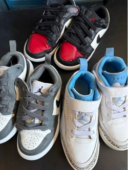 3 pairs Boys Jordans size 12/13Y