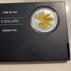 2006 Silver Maple Leaf Colored Coin