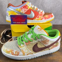 Nike SB Dunk Low Street Hawker 2021 Jason Deng Size 10.5 CV1628-800 Men’s Skateboarding Shoes OG Rare