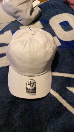 47 ‘Clean Up  hat mens adjustable color white new one size