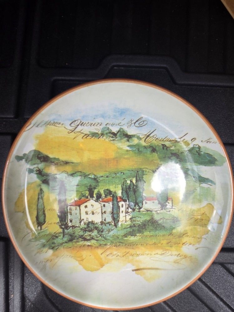 Williams Sonoma Paysage Salad/Dessert Plate – Made in Italy – Collectible
