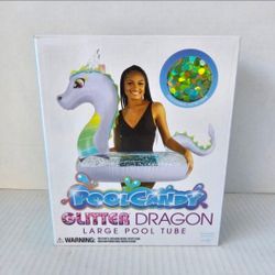 PoolCandy Glitter Dragon Large Pool Tube  NEW 