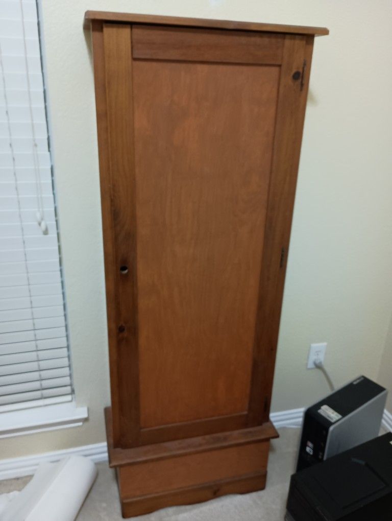 Antique Wood Gun Cabinet