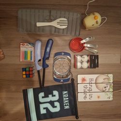 Kitchen Items - Measuring Cups, Birthday Candles, Spatula, Cheese Grater, Etc..