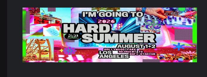 Hard summer VIP ticket Hard summer VIP ticket