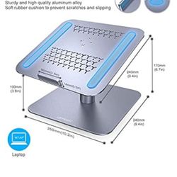 Laptop Stand Adjustable, Lamicall Notebook Holder : Multi-Angle Height Ventilated Laptop Riser for Desk $30
