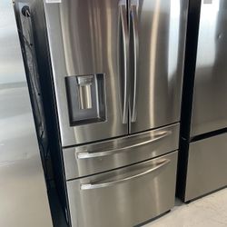 Stainless Steel 28 Cu. Ft. 4-Door French Door Refrigerator 
