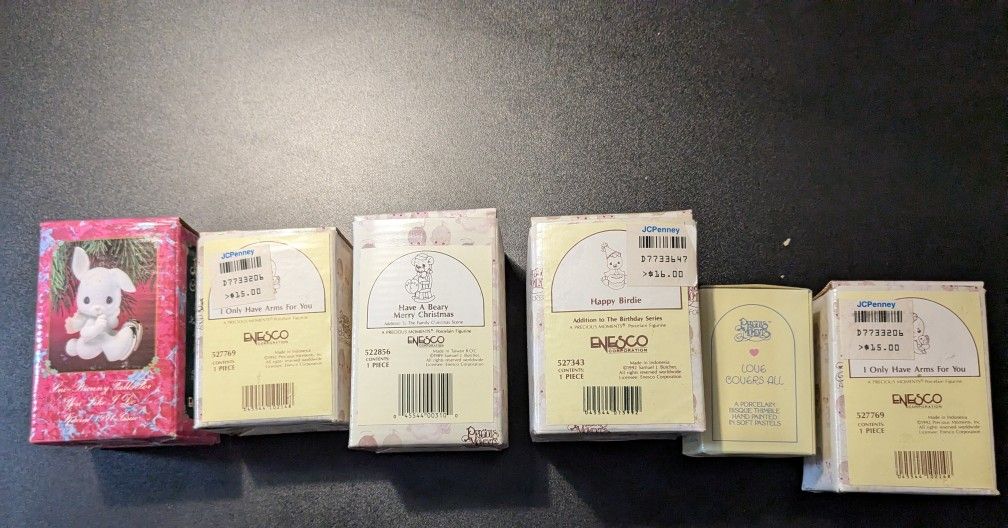 Precious Moments Enesco Figures In Original JCPENNEY Boxes