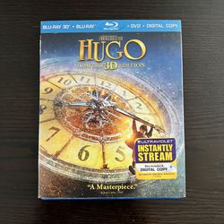 Hugo Limited Edition 3D Blu-Ray, Blu-Ray, DVD & Digital Movies w/ Slipcover