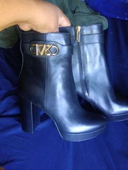 Women's Michael kors black parker booties chunky heel sz 10 brand new