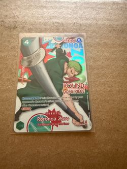 Roronoa Zoro One Piece Card Game English Round 1 promo