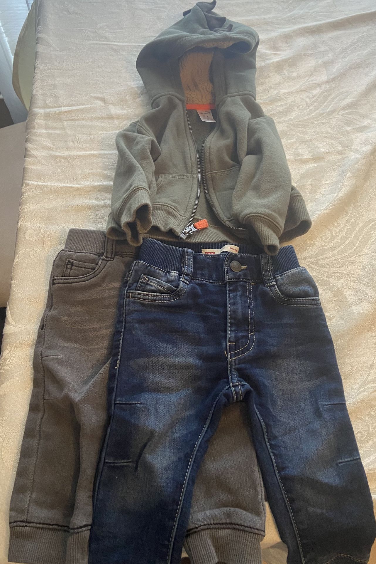 12 Month Clothes Lot Boys(Levi, Nautica,Carter) 11 Pieces