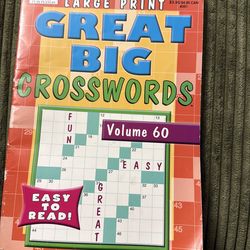 Large print, great big crosswords volume 60