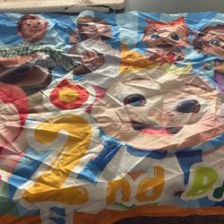 Cocomelon 2nd Birthday Backdrop