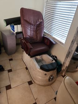 Pedicure Chair With Back Massage Remote