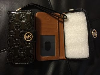 Luxury black Wallet flip leather Michael kors for iPhone 6