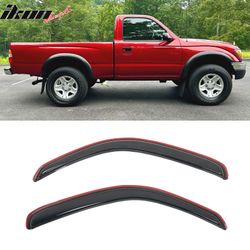 Fits 95-04 Toyota Tacoma Standard Cab In-Channel Window Visor Acrylic Rain Shade