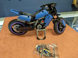 Motorcycle Toy Building Blocks Already Assembled $30