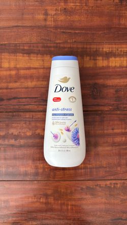 Dove ANTI-STRESS 24 Hr Renewing Body Wash; Moisturizes To Calm Skin: Blue Chamomile & Oat Milk Scent20 oz
