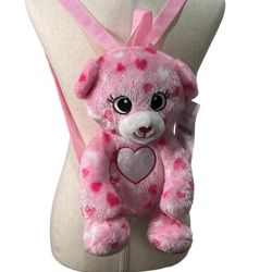 NEW Pink Bear Backpack From Carried Away By Stepping Stone  NWT