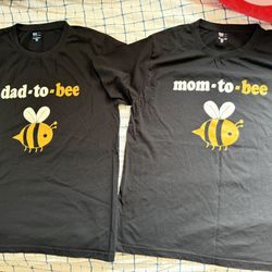 Couple Maternity Tshirt for Women and Men - Matching Maternity Couple Tshirt for Photoshoot - Mom/Dad to Be Pregnancy Shoot