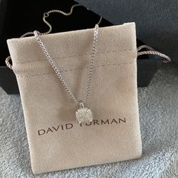 David Yurman Sterling silver Petite Chatelaine Pendant Necklace
