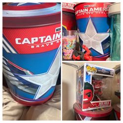 Captain America popcorn bucket