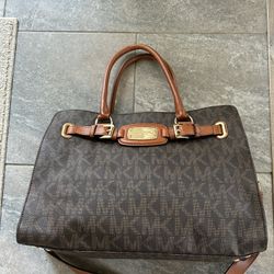 Michael Kors Black / Brown Purse 