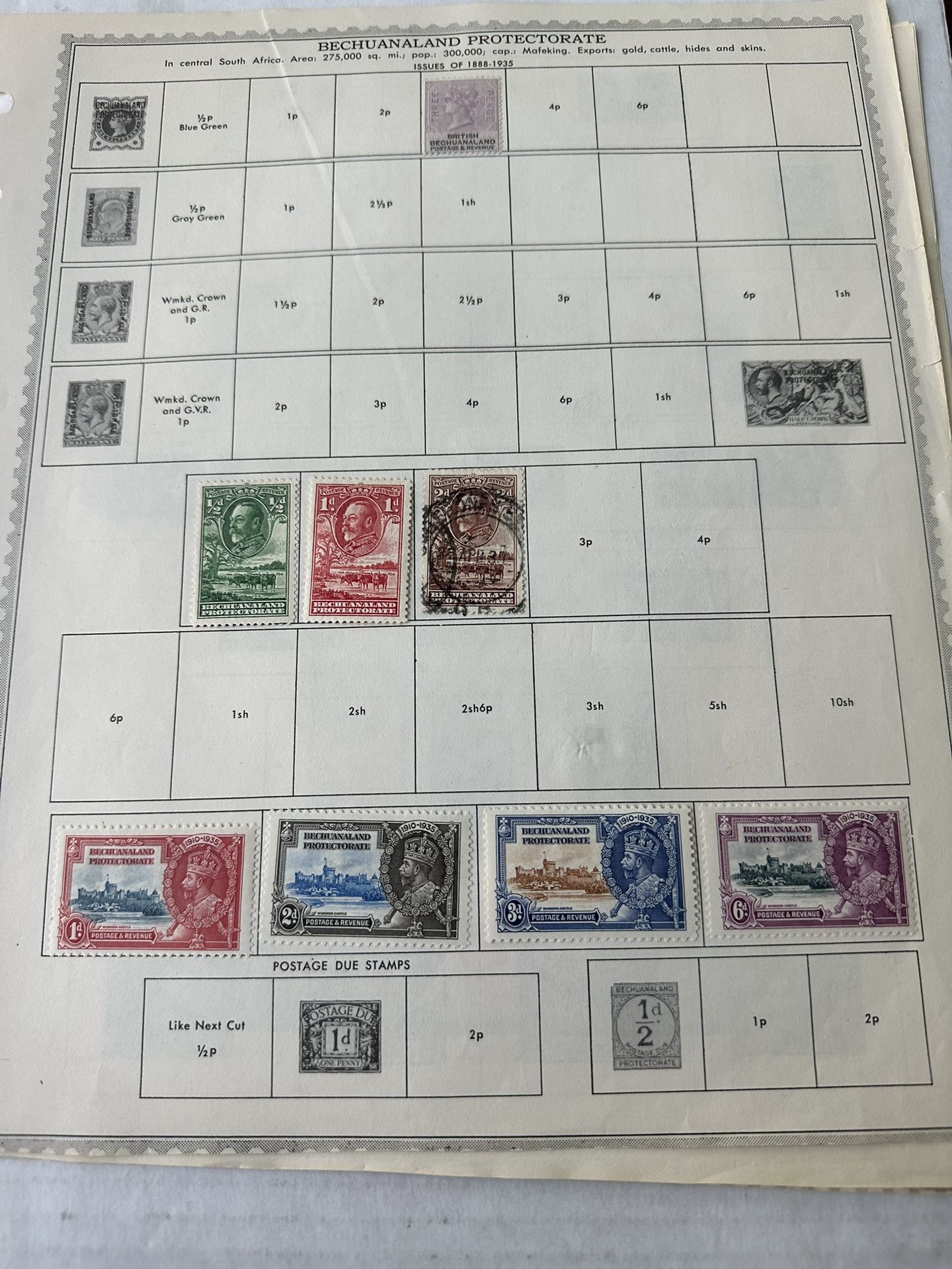 Bechuanaland Protectorate Stamp Collection Of 83