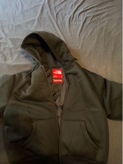 SUPREME THE NORTH FACE DOWN FILLED ZIP UP HOODED SWEATI