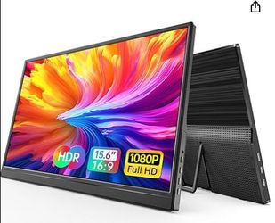 WGK 1080p FHD Portable Monitor Black
