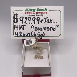 PENDANT (Z) DIAMOND 14KT YG 