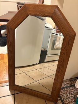 Vintage Wooden Mirror