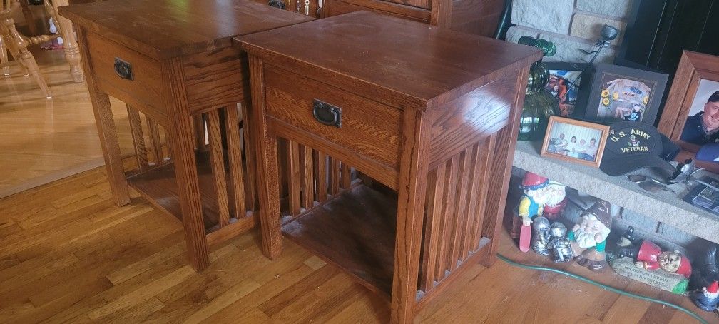 Pair Of Bedside Tables Night Stands