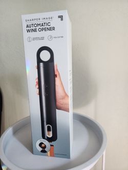 Sharper Image Automatic Universal Wine Bottle Opener With Removable Foil Cutter