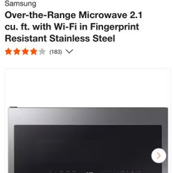 Microwave  Over  30”. Stainless Steel 