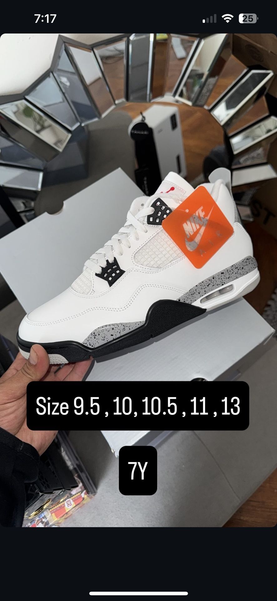 Air Jordan Retro 4 OG CEMENT