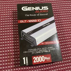 New Genius Audio 2000w Mono Class D Compact Car Amplifier  $240 Each 