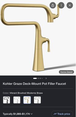 Mount deck pot filler faucet