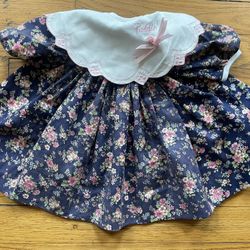 Vintage Madame Alexander Puddin’ Embroidered Doll Dress- Dress Only No Doll