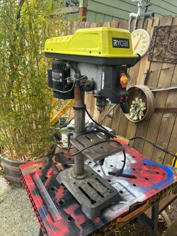 Ryobi DP-103L Drill Press w/laser guide in decent shape.  Used but still have lots of life left in it.   $60, cash or Venmo, meet at my house for pick