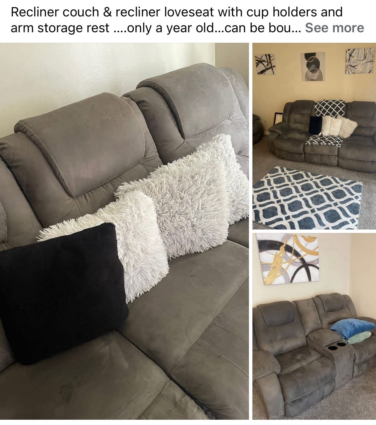 Reclining Couch And Loveseat