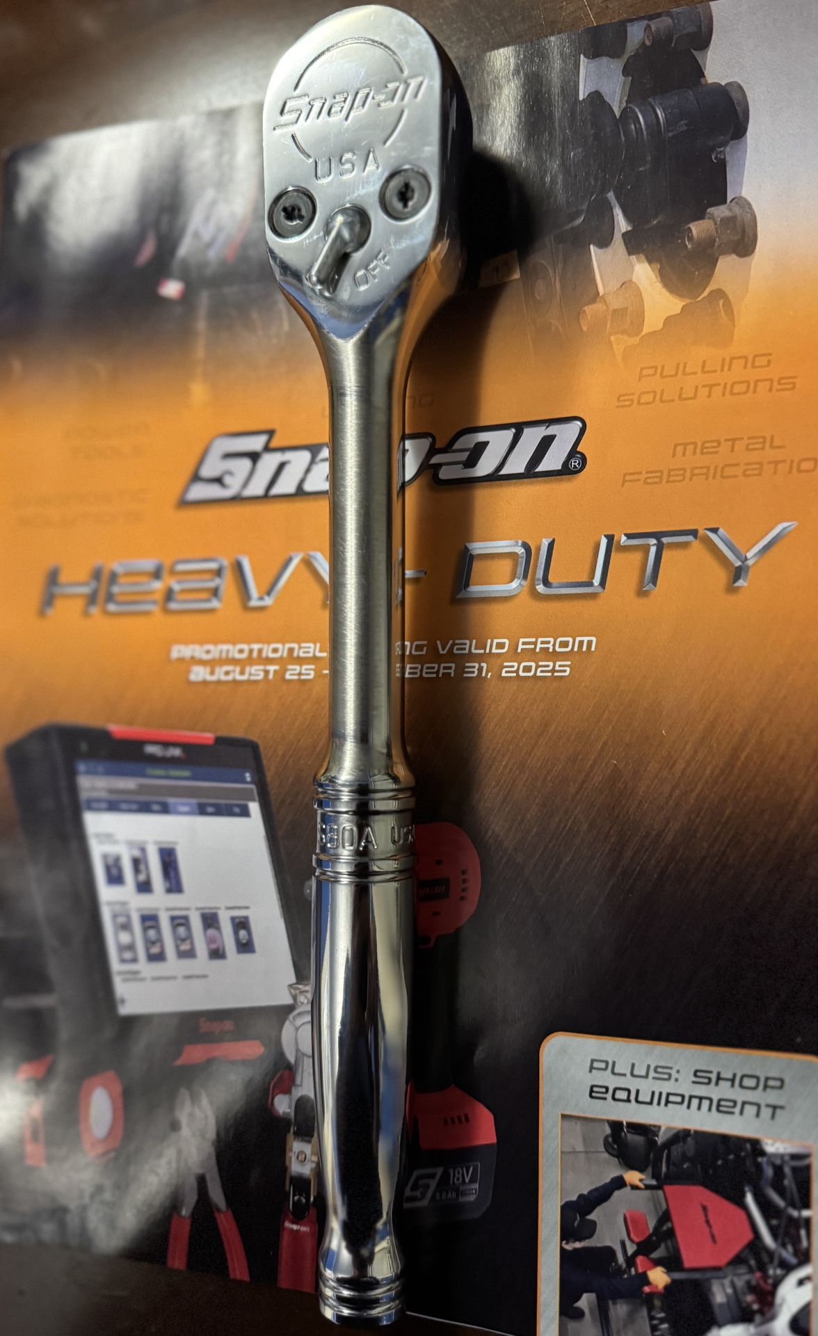 Snapon 1/2 Inch Ratchet Brand New 10 Inch S80 