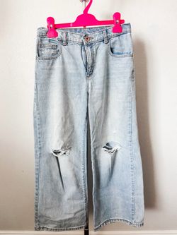 Girls Art Class Light-Wash Distressed Jeans – Size 10
