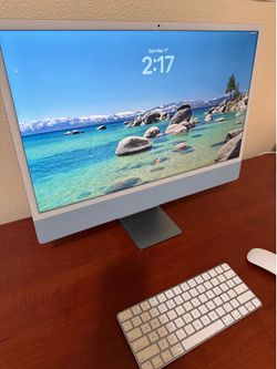 iMac 24”, like new, M1, 8gb ram, 256 gb storage, like new