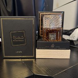 Lattafa Khamrah 100ml ✨ Sprayed Once – Original Bottle + Box