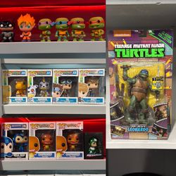 Pop, Vinyl, and Action figures